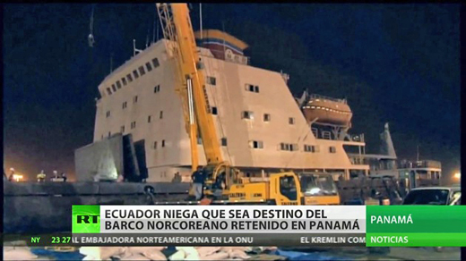 Ecuador barco Norcorea