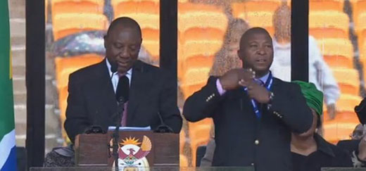 Faso interprete Mandela