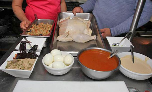 Gallina rellena navidad