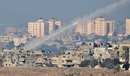 Disparan Israel Gaza