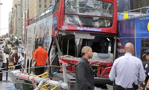 Times Square bus